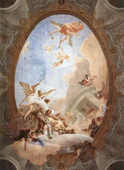 Giovanni Battista Tiepolo Allegory of Merit Accompanied by Nobility and Virtue